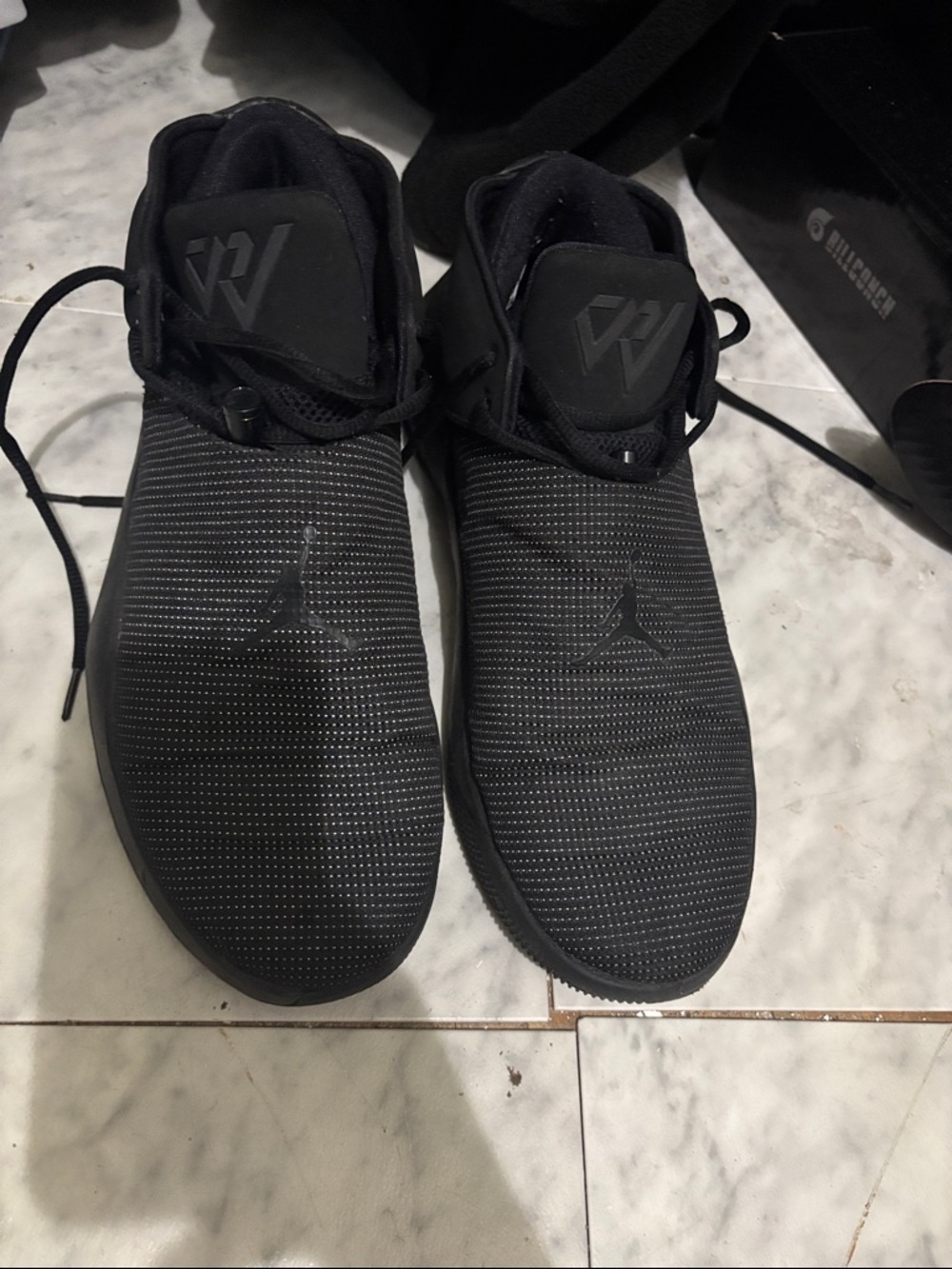 Jordan Men’s Black Athletic Slip-On Sneakers
